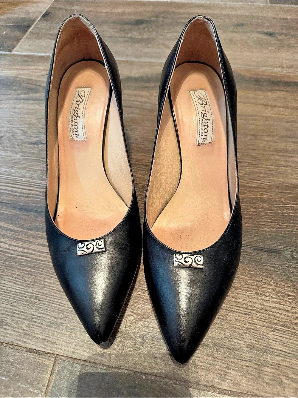 Brighton Pointed-Toe Black Heels US 9
